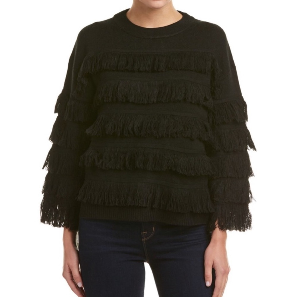 English Factory fringe sweater